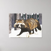 Tanuki - Raccoon Dog Canvas Afdruk (Voorkant)