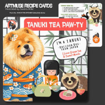 TANUKI THEE FEEST Art Museum Recepten Kaart -CHOW