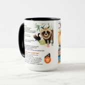 TANUKI THEE FEESTJE Chow Kunst Museum Recept Mok (Voorkant links)