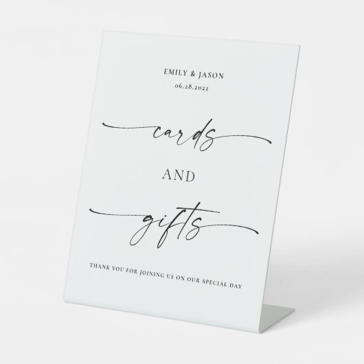 TANYA | Betaalkaarten en cadeaubonnen voor voetstu Reclamebord Met Voetstuk (Voorkant)