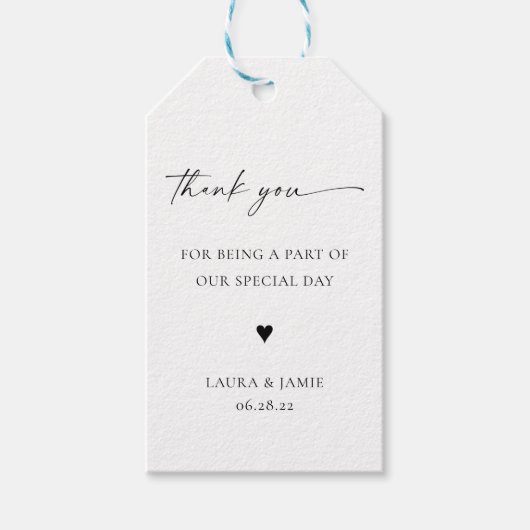 TANYA | Huwelijksgunsttag Cadeaulabel (Voorkant)