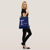 Tanya-naam en betekenis monogram zak tote bag (Op model)