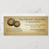 Tanya & Thomas Las Vegas Deluxe Wedding Kaart (Achterkant)