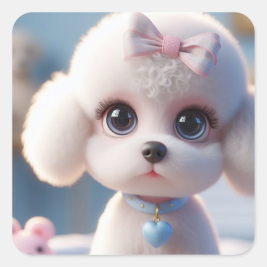 "Tanya" Vierkante Sticker (Voorkant)