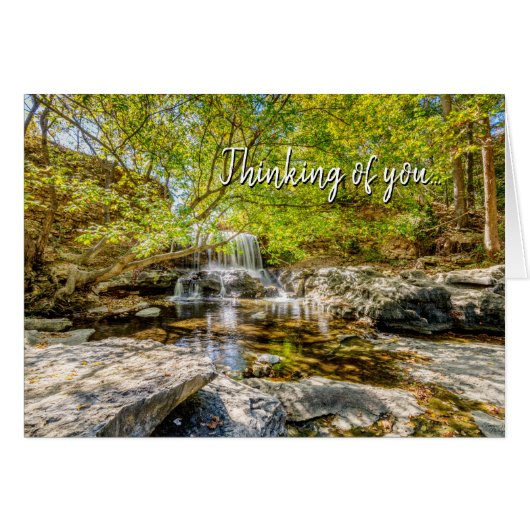 Tanyard Creek Waterfall in Herfst Denking (Voorkant Horizontaal)