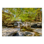 Tanyard Creek Waterfall in Herfst Hartelijk dank (Voorkant Horizontaal)