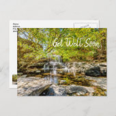 Tanyard Creek-waterval in de herfst Beterschap alv Briefkaart (Voorkant / Achterkant)