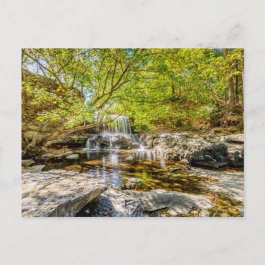 Tanyard Creek Waterval in de Herfst Briefkaart (Voorkant)