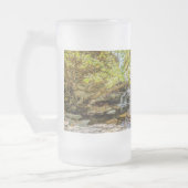 Tanyard Creek waterval in de Herfst, gevroren glas Matglas Bierpul (Links)