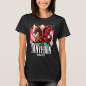 Tanyfron Wales Welsh Flag Y Ddraig Goch Dragon T-shirt (Voorkant)