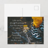 Tanz im Regen Briefkaart (Voorkant / Achterkant)