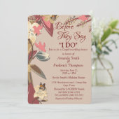 Tanzan, Marsala-wijn - een twist van Roze Trouw Sh Kaart (Staand voorkant)