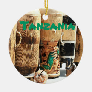Tanzania African Bongos kerstversiering Keramisch Ornament