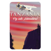 Tanzania African flight poster Magneet (Verticaal)