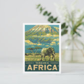 Tanzania Afrika  Beroemde Reisplaats Briefkaart (Staand voorkant)