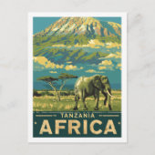 Tanzania Afrika  Beroemde Reisplaats Briefkaart (Voorkant)