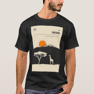Tanzania Afrika Boek Hoesje Reisposter T-shirt