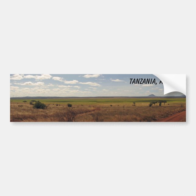 Tanzania, Afrika Bumpersticker (Voorkant)