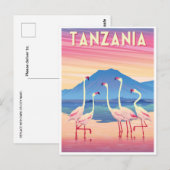  Tanzania Afrika-meer Briefkaart (Voorkant / Achterkant)