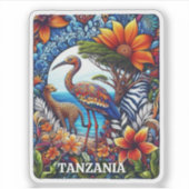 Tanzania, Afrika Sticker (Voorkant)