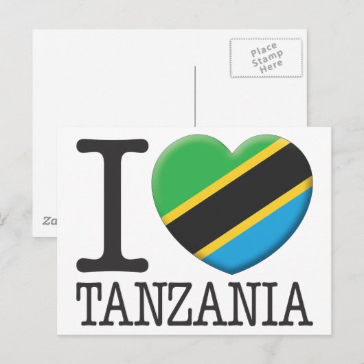 Tanzania Briefkaart (Voorkant / Achterkant)