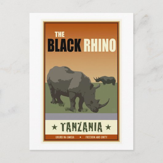 Tanzania Briefkaart (Voorkant)