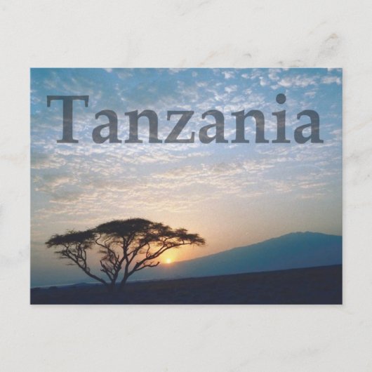 Tanzania Briefkaart (Voorkant)