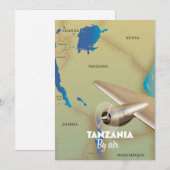 Tanzania door de lucht save the date (Voorkant / Achterkant)