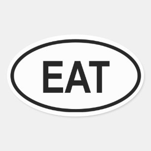 Tanzania "EAT" Ovale Sticker