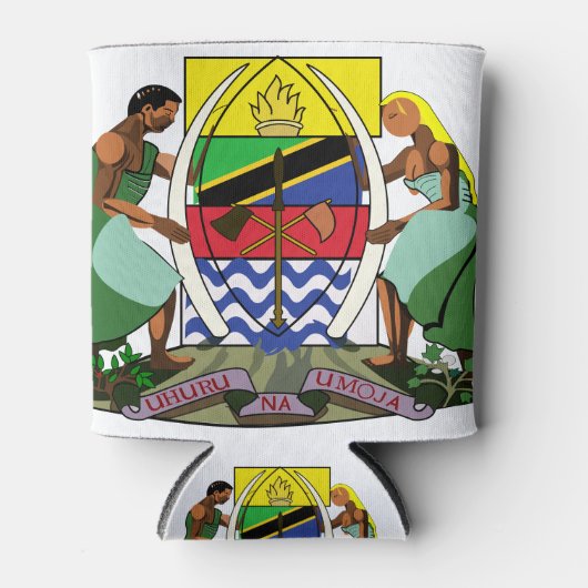 tanzania embleem blikjeskoeler (Voorkant)