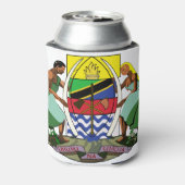 tanzania embleem blikjeskoeler (Blikje Achterkant)