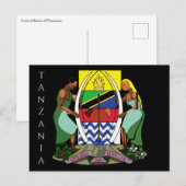 tanzania embleem briefkaart (Voorkant / Achterkant)