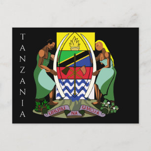 tanzania embleem briefkaart