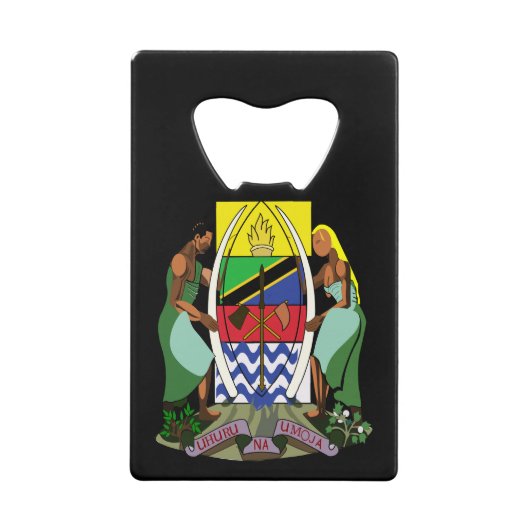 tanzania embleem creditkaart flessenopener (Voorkant)