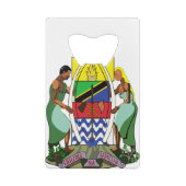 tanzania embleem creditkaart flessenopener (Achterkant)