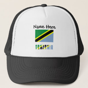 Tanzania en Tanzania Vlag Persoonlijk  Trucker Pet