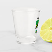 Tanzania en Tanzaniaanse vlag met Jouw naam Shot Glas (Links)