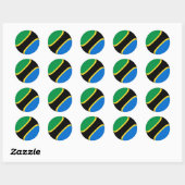 Tanzania Fisheye Vlag Sticker (Vel)