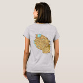 Tanzania Flag and Map Dk T-Shirt (Achterkant volledig)