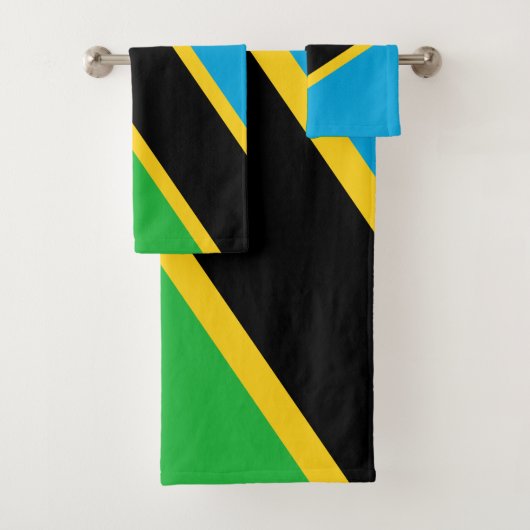Tanzania Flag Bad Handdoek (Insitu)