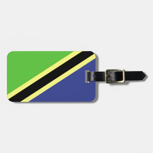 Tanzania Flag Bagagelabel (Voorkant horizontaal)