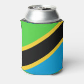 Tanzania Flag Blikjeskoeler (Blikje Achterkant)