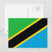 Tanzania Flag Briefkaart (Voorkant / Achterkant)