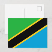 Tanzania Flag Briefkaart (Voorkant / Achterkant)