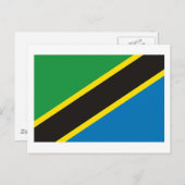 Tanzania Flag Briefkaart (Voorkant / Achterkant)
