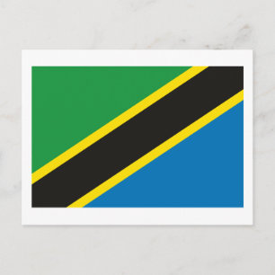 Tanzania Flag Briefkaart