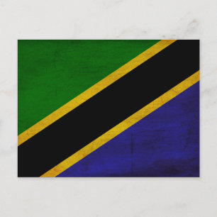 Tanzania Flag Briefkaart