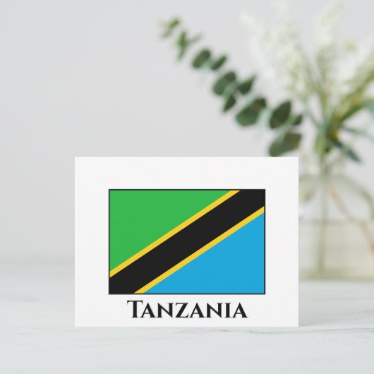 Tanzania Flag Briefkaart (Staand voorkant)