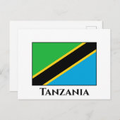 Tanzania Flag Briefkaart (Voorkant / Achterkant)