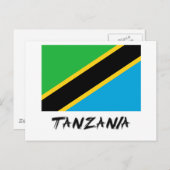 Tanzania Flag Briefkaart (Voorkant / Achterkant)